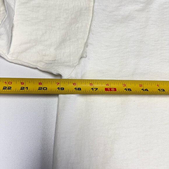 Vintage 90s Villanova T Shirt Mens Medium 19x25.5 White Embroidered College USA - Picture 13 of 14